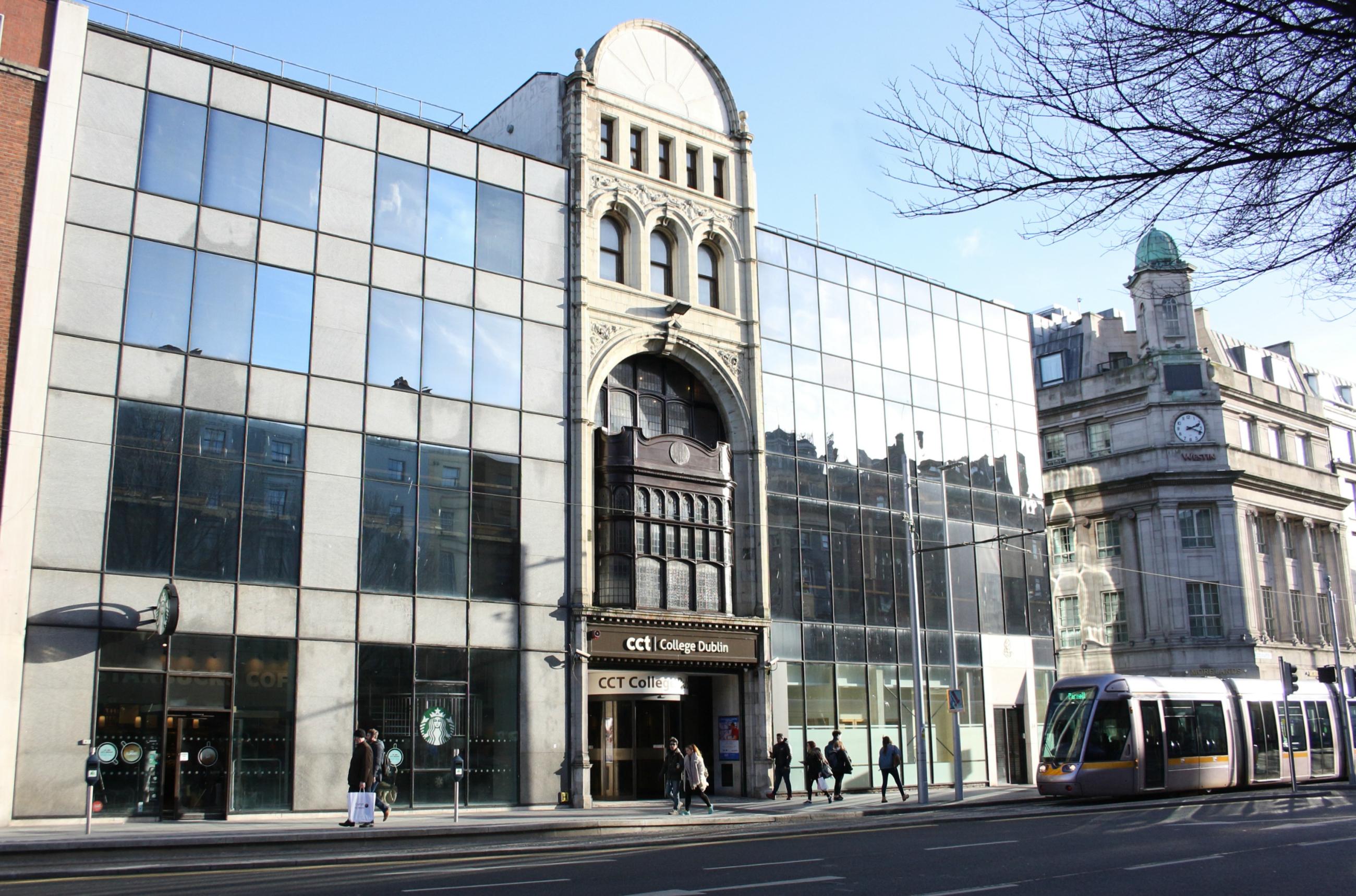 CCT College Dublin Building Front with Sunshine
