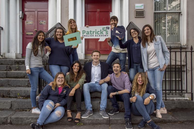 Staff and students from Patrick's English Academy